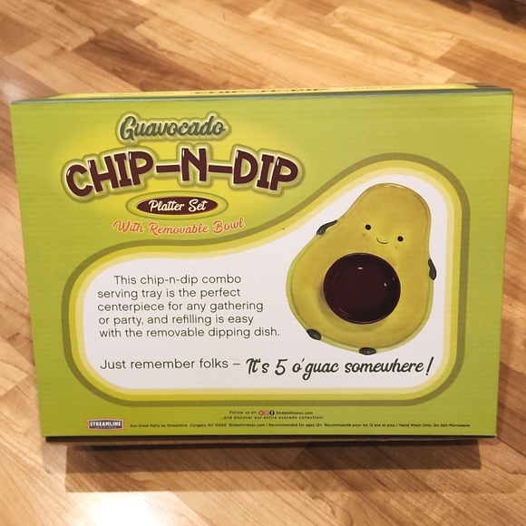 Avacado Chip & Dip set - Picture 4 of 6
